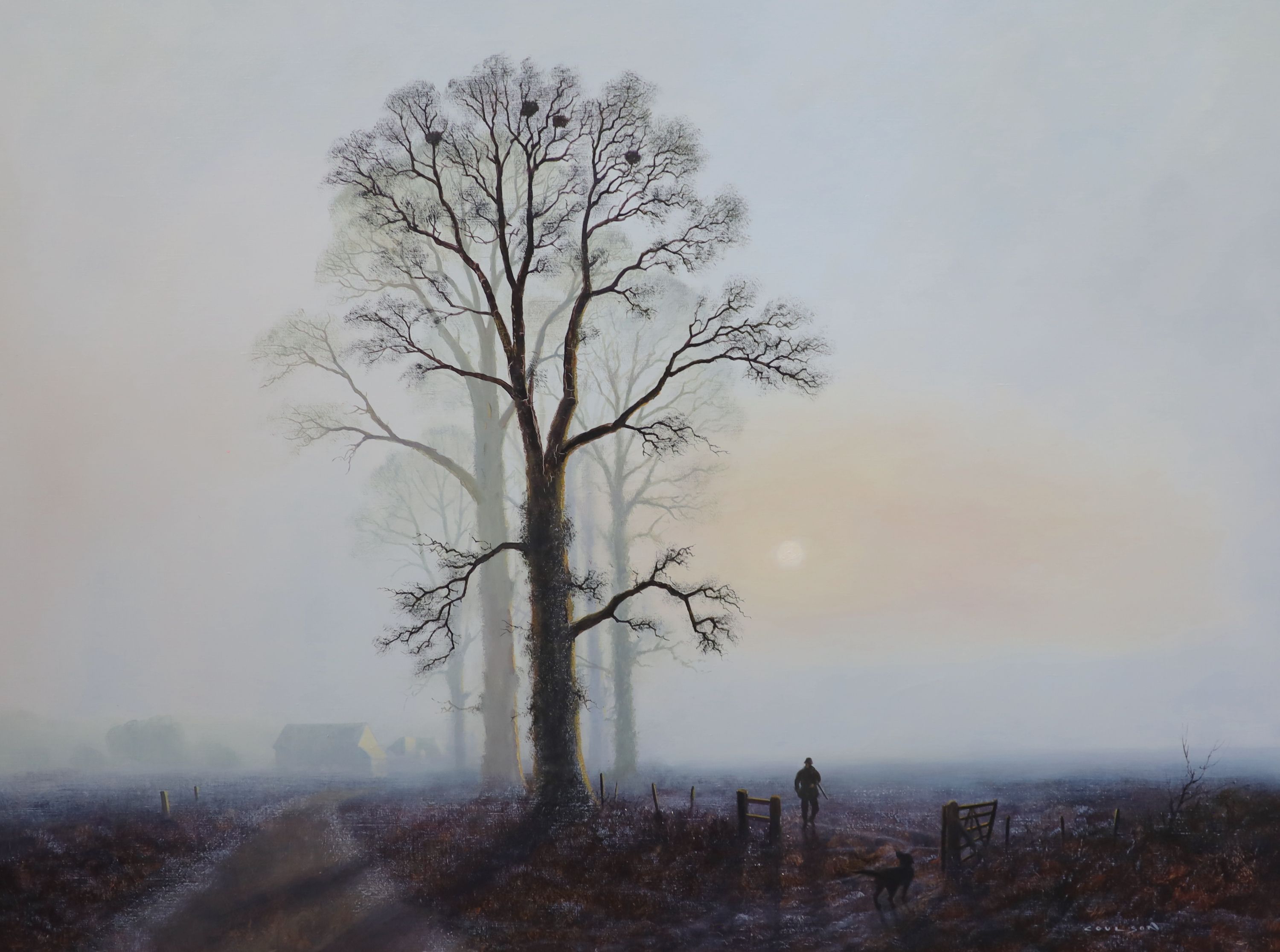 Gerald Coulson (b.1924), ‘An Early Start’, Oil on canvas, 75 x 100cm.